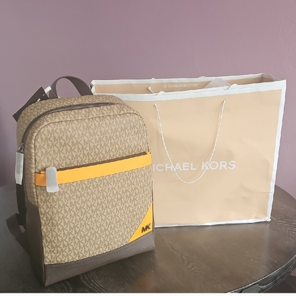 Michael Kors Travel Bag, Unisex Backpack, 15" Height, 3" Width